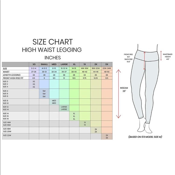 High Fleece Lined Leggings 2left! - Picture 8 of 8